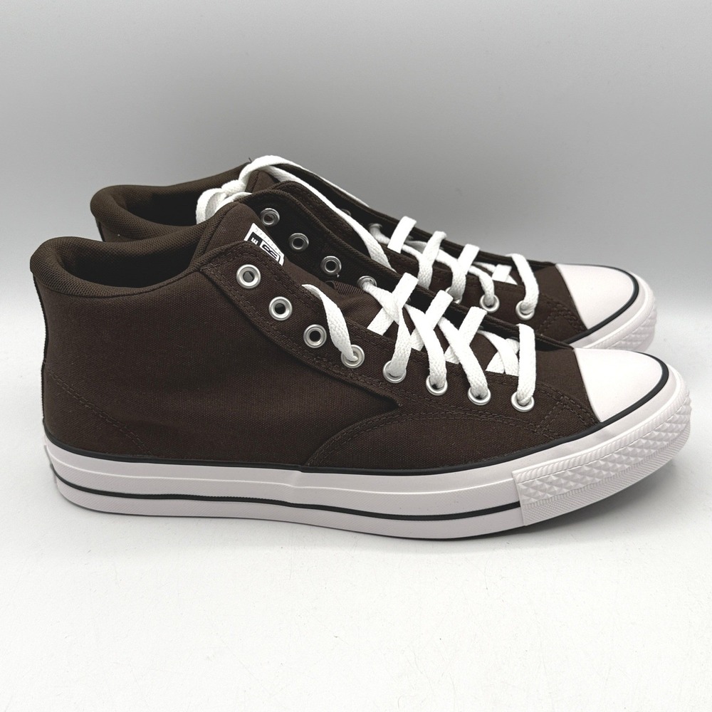 Converse Malden Street Mid Mens 13 Brown Fresh Brew White Sneakers A11708F